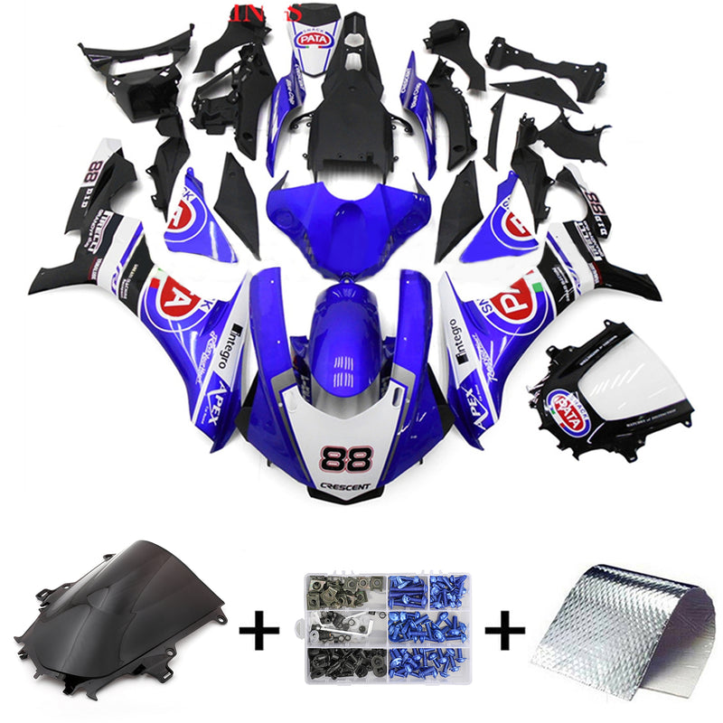 Amotopart Yamaha YZF 1000 R1 2015-2019 Fairing Kit Bodywork Plastic ABS