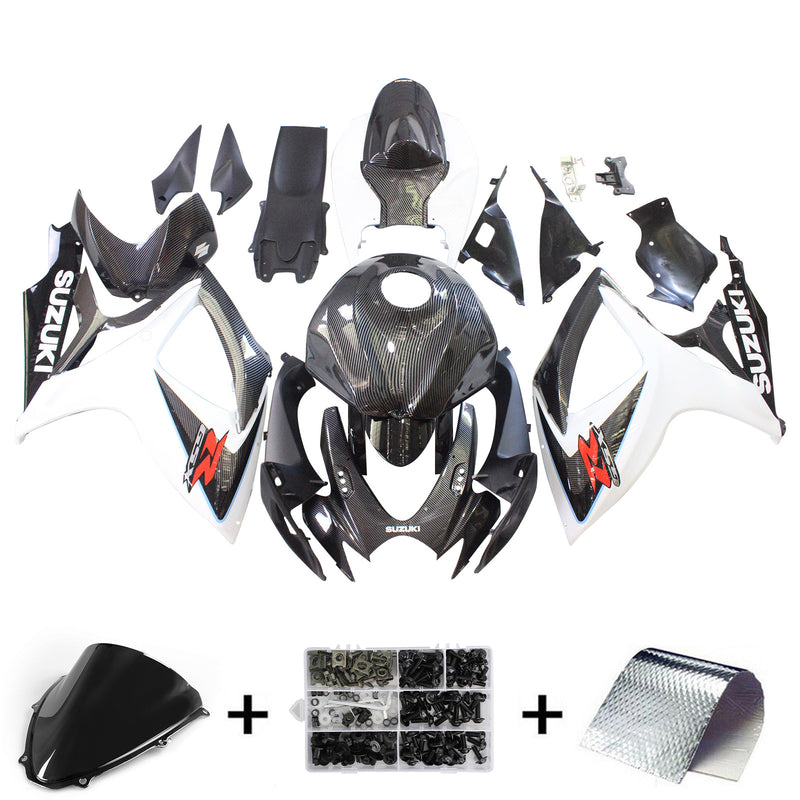 Amotopart Suzuki GSXR 600/750 2006-2007 K6 Fairing Kit Bodywork Plastic ABS