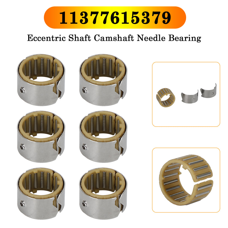 Set of 6 Eccentric Shaft Camshaft Needle Bearing for BMW 11377615379