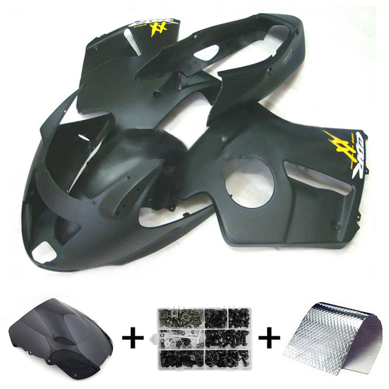 Amotopart Honda CBR1100XX SuperBlackBird 1996-2007 Fairing Kit Bodywork ABS