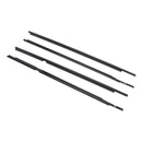 4PCS Door Glass Belt Outer Molding Weatherstrip For Toyota Yaris Hatchback