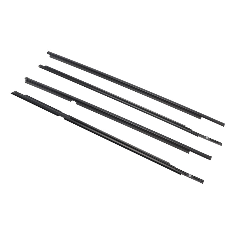 4PCS Door Glass Belt Outer Molding Weatherstrip For Toyota Yaris Hatchback
