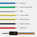 Car Tail Streamer Lamp Carbon Fiber LED Light Rear Wing Spoiler Lip Brake Trunk Multicolour 1.3M