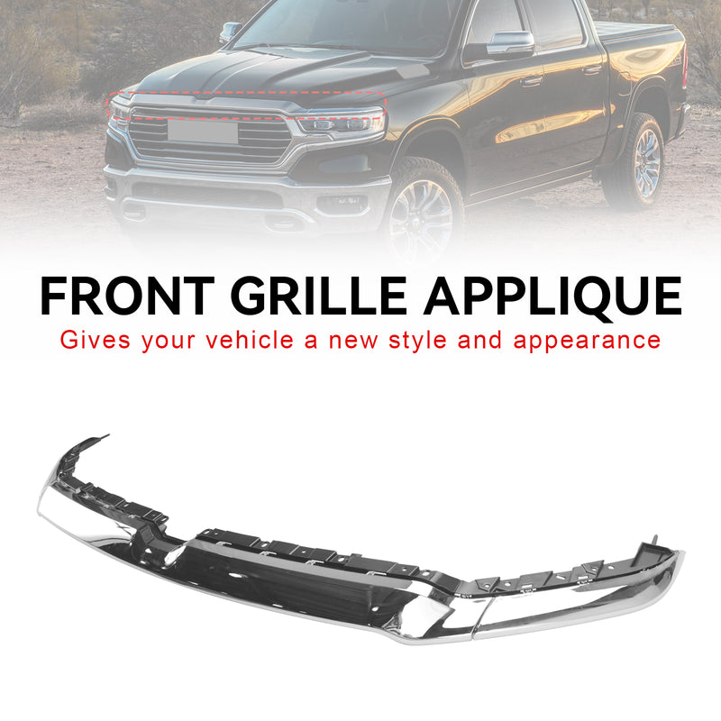 Grill Grille Applique Upper Trim 6BT13SZ0AJ Fit Dodge Ram 1500 2019-2021