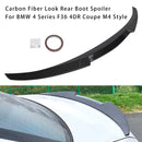 Carbon Fiber Look Rear Boot Spoiler For BMW 4 Series F36 4DR Coupe M4 Style