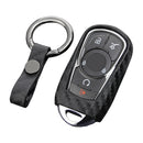 Leather Silicone Car Key Case Cover With Buckle For Buick