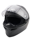 DOT Motorcycle Helmet Adult Street Full Face Orange Matte black