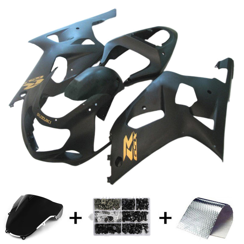 Amotopart Suzuki GSXR600 GSXR750 2001-2003 K1 Fairing Kit Bodywork Plastic ABS