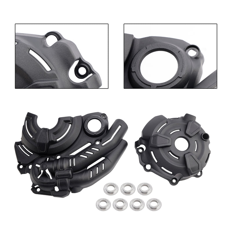 Stator Engine Housing Steel Protector Black For Yamaha Tenere 700 Mt-07 Tracer