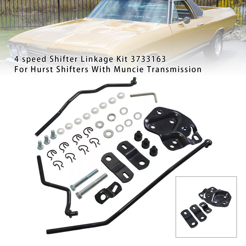 4 speed Shifter Linkage Kit 3733163 For Hurst Shifters With Muncie Transmission