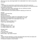 2PCS Gray Sun Visor Left & Right 83280-TG7-A12ZB For Honda Pilot 2016-2022