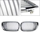 Front Kidney Hood Grille Grill For BMW E46 3 Series 4 Door 2002-2005 Chrome