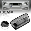 RS5 Style Honeycomb Front Bumper Grille Grill Fit Audi A5 S5 B8.5 2013-2016