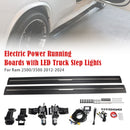 Power Running Boards with LED Truck Step Lights For Ram 2500/3500 (2012-2024) Crew Cab