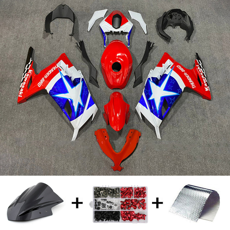 Amotopart Kawasaki EX300/Ninja300 2013-2017 Fairing Kit Bodywork Plastic ABS