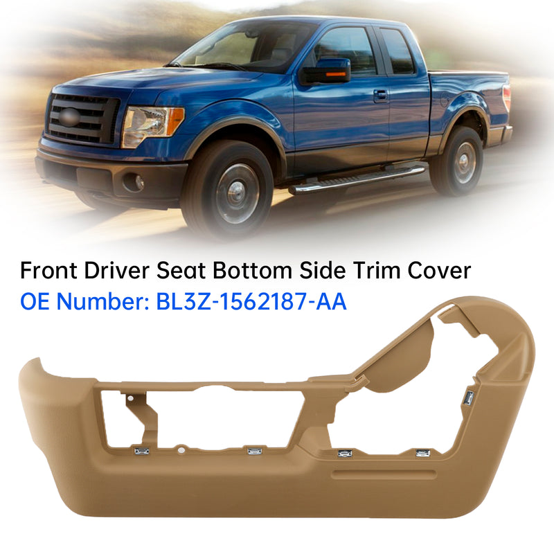 Front Driver Seat Bottom Side Trim Cover BL3Z-1562187-AA For Ford F150 2011-2014