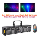 5In1 96 Picture Laser Magic Ball UV Strobe Projection Light With Remote Control