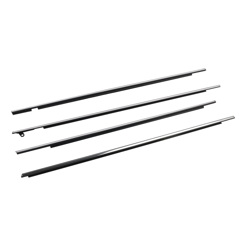 4pcs Chrome Outside Window Moulding Weatherstrip Seal For Toyota Venza 2009-2016