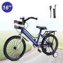16"/18" Kids Bike for Boys and Girls with auxiliary wheels & Rack & Basket