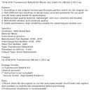 6T40 6T45 Transmission Rebuild Kit Master less Steels For GM Gen 2 2012-up