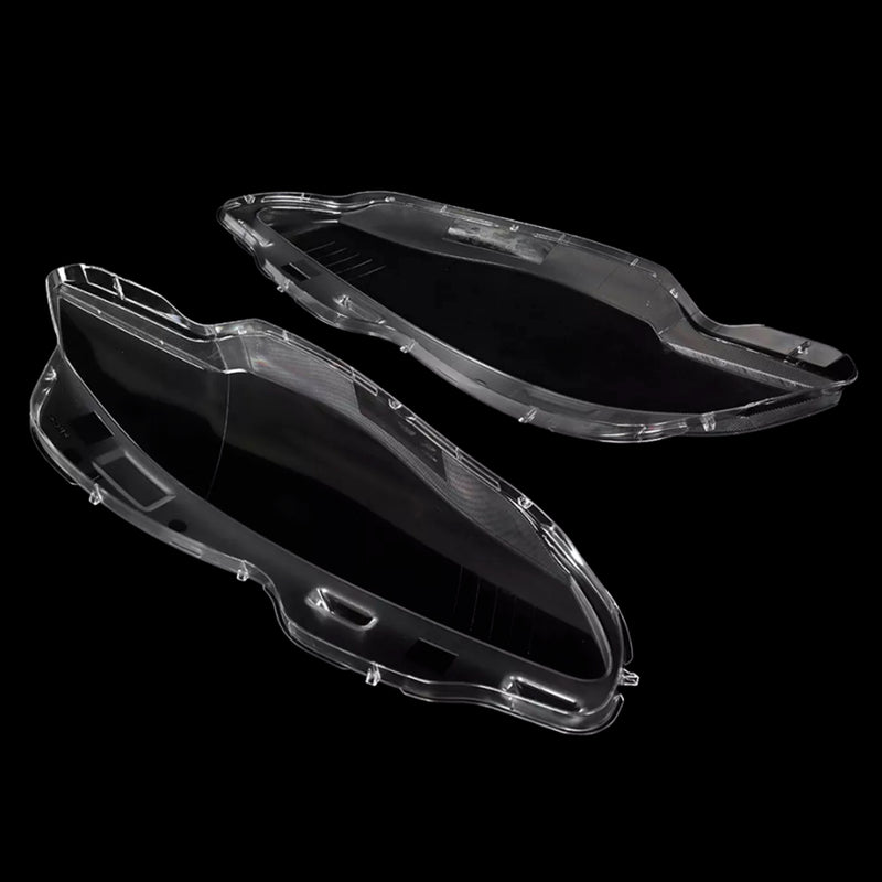 Pair Front Headlight Lens Cover Shell Clear For Jaguar XJ XJL 2010-2019