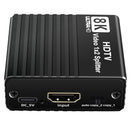 8K HDMI 1 to 2 Splitter HD2.1 8K60hz/4K120hz/1080P240hz w EDID 1 Input 2 Output