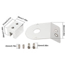 45 Degree Watermelon Light Mount Frame Bracket Angled Clamp Stainless Steel