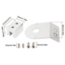 45 Degree Watermelon Light Mount Frame Bracket Angled Clamp Stainless Steel