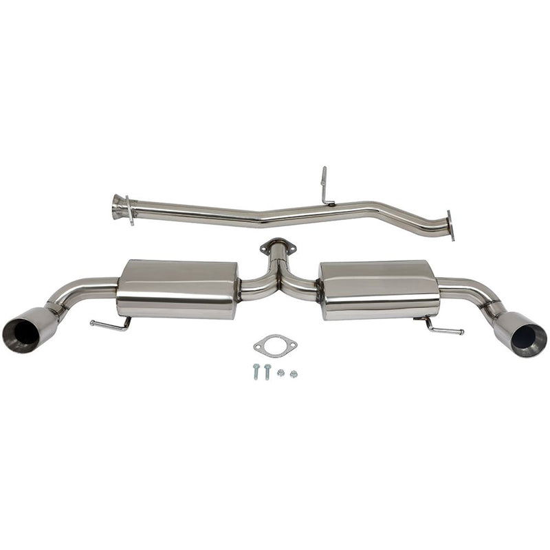 Catback Exhaust System For 06-07 Honda Accord 04-11 Mazda RX-8 1.3L Dual 3.5" Tip Muffler
