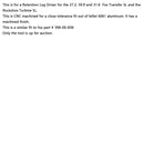 Transfer SL seat post Retaining Lug Driver- clone of 398-00-838 for FOX service