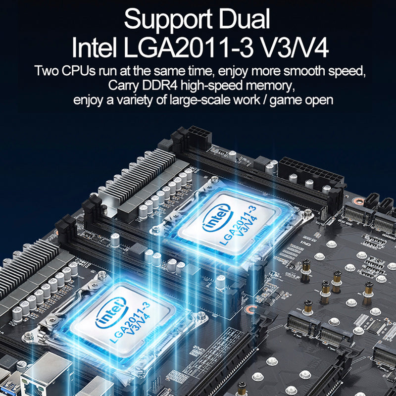 X99_D4_DUAL_PRO Dual-Channel Desktop Computer Motherboard LGA2011-3 V3/V4 CPU