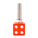 M6 Plastic Custom Head Dice License Plate Frame Screws Bolts Hardware Red X4