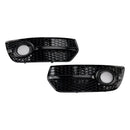 2PCS Front Bumper Grill Fog Light Lamp Covers Fit Audi Q5 2009-2012