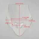 ABS Motorcycle Windshield WindScreen fit for HONDA CB400X/CB500X 2019-2024