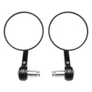 2x Custom Black CNC Aluminium Bar End Side Mirrors For Street Twin & Scrambler