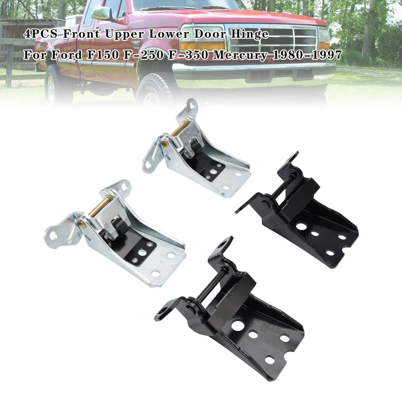 1980-1996 Ford Bronco F150 Truck 4PCS Front Upper Lower Door Hinge Fedex