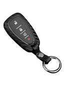 Leather Silicone Car Key Case Cover With Buckle For Chevrolet
