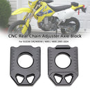 CNC Rear Chain Adjuster Axle Block For SUZUKI DRZ400SM 400S 400E 2005-2024