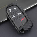 Leather Silicone Car Key Case Cover With Buckle For Jeep