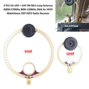 2x Donut VHF UHF FM Mini Loop Antenna for HFDY Malahiteam DSP DSP2 Radio Receiver