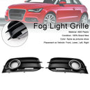 2PCS Fog Light Grille Front Bumper Grill Cover Fit Audi A1 8X 2011-2014