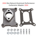 2044 One Natural Aluminum Performance Carburetor Adapter 2044