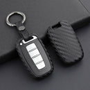 Leather Silicone Car Key Case Cover With Buckle For Hyundai Old Smart