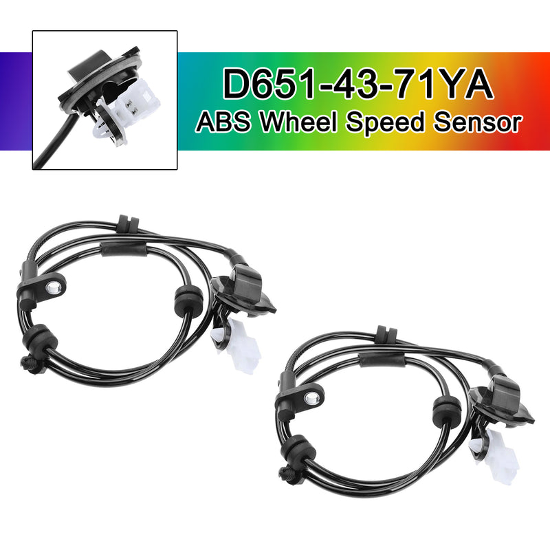 Rear Left and Right ABS Wheel Speed Sensor D651-43-71YA for Mazda 2 DE DH