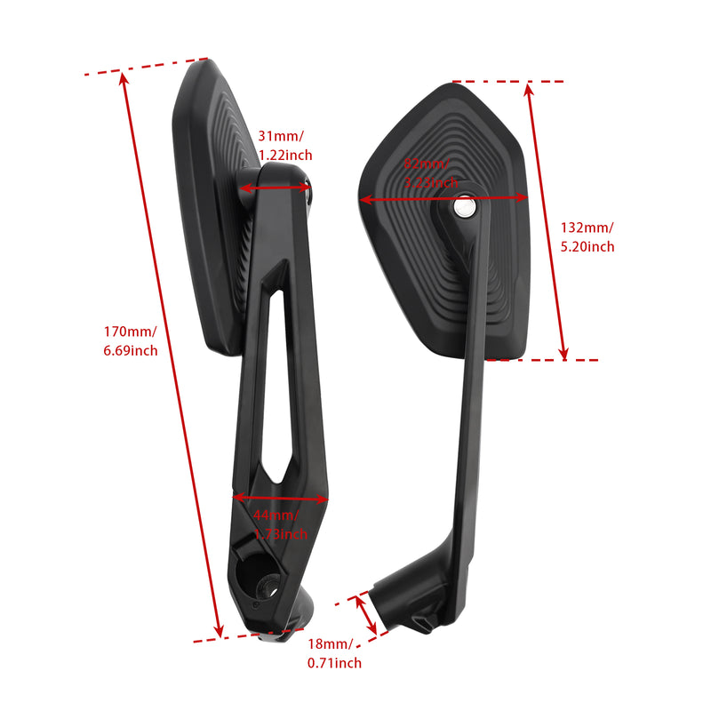 Mirror set Left & Right For BMW R9T R1200 nineT, Scrambler, Urban 2014-2024