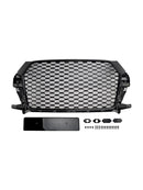 2016-2018 Audi Q3 RSQ3 Style Front Honeycomb Grille Grill Gloss Black