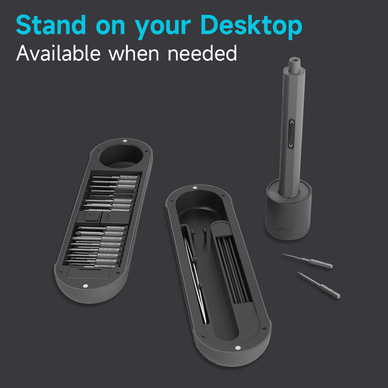 30 Magnetic Drill Bits Electric Torque 0.35N.m Electronic Products Cell Phone Camera Laptop Watch Repair Tool Magnetic Storage Rechargeable Electric Screwdriver 360° Shadowless Built-in LED Lights Mini Electric Screwdriver