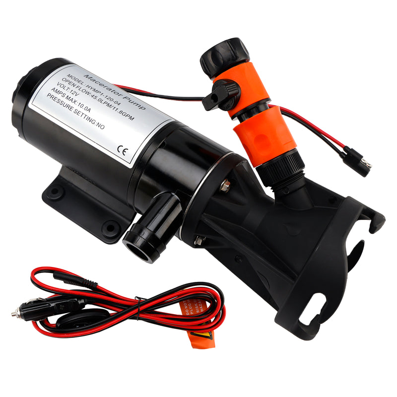 Portable Macerator Waste Pump 18555-000A for Camper RV 12V DC