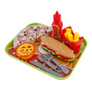 Pizza Egg Tart Hot Dog Fries Play Food Kitchen Set Children Toy Set For Kid
