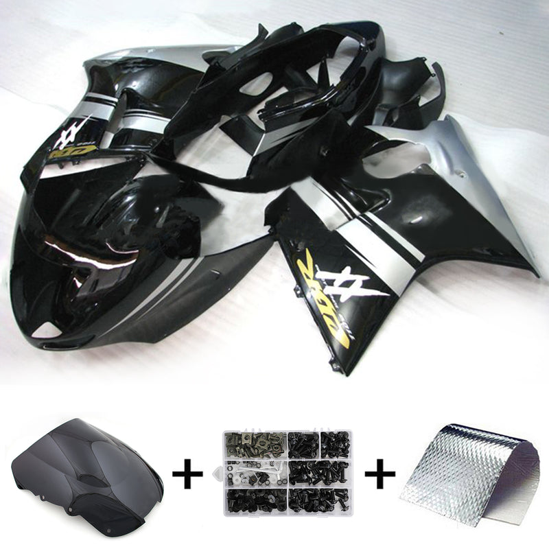 Amotopart Honda CBR1100XX SuperBlackBird 1996-2007 Fairing Kit Bodywork ABS